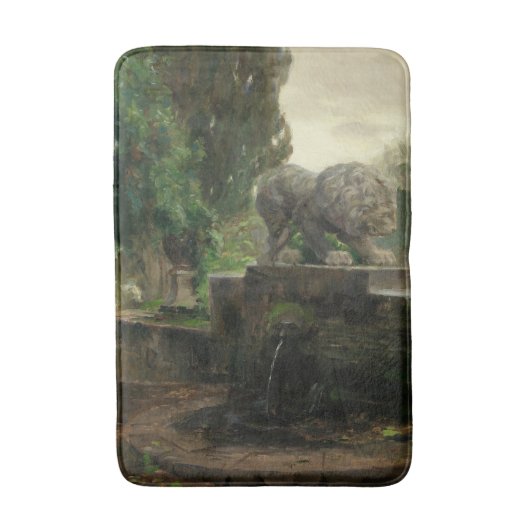 Tapis De Bain Fontaine du Lion à Rome (par H.A. Brendekilde) (Devant (Vertical))
