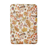 Tapis De Bain Forêt automnale sur blanc (Devant (Vertical))