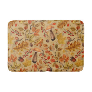 Tapis De Bain Forêt automnale sur ocre