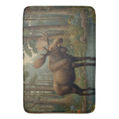 Tapis De Bain Forêt boisée rustique d'orignal (devant Vertical)