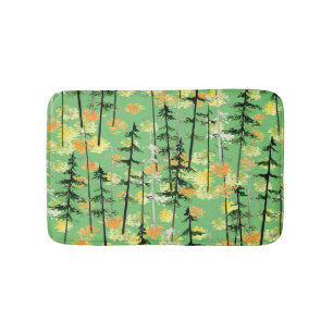 Tapis De Bain Forêt d'automne : Beauté naturelle incomparable