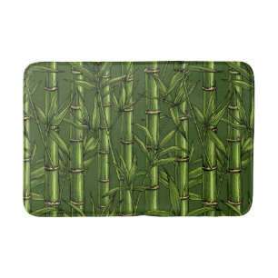 Tapis De Bain Forêt de bambou en vert