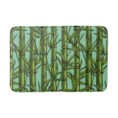 Tapis De Bain Forêt de bambou sur bleu clair (Devant)