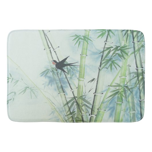 Tapis De Bain Forêt de bambou - vert (Devant)