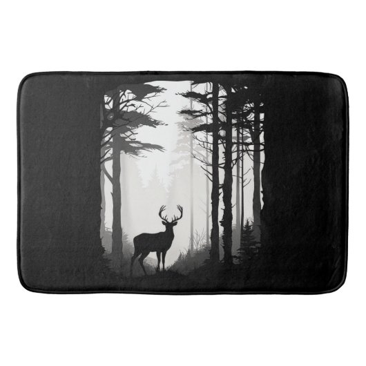 Tapis De Bain Forêt de cerfs faune (Devant)