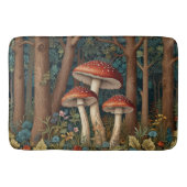 Tapis De Bain Forêt de champignons rétro (Devant)