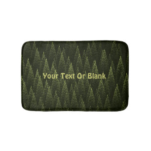 Tapis De Bain Forêt de conifères fractale