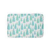 Tapis De Bain Forêt de sapins de Noël Pastel (Devant)