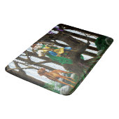 Tapis De Bain Forêt d'elfes de Chien Vizsla (Angle)