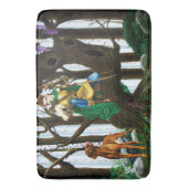 Tapis De Bain Forêt d'elfes de Chien Vizsla (devant Vertical)