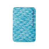 Tapis De Bain Forêt fractale bleue (Devant (Vertical))