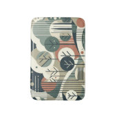 Tapis De Bain Forêt géométrique (Devant (Vertical))