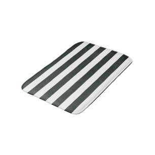 Tapis De Bain Forêt-Noire Grandes vertes et blanches