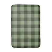 Tapis De Bain Forêt verte À damiers Carrés Plaid (Devant (Vertical))