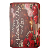 Tapis De Bain 'Forever Your Valentine' Bath Mat (devant Vertical)
