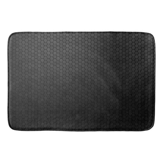 Tapis De Bain Forme d'hexagone noir (Devant)