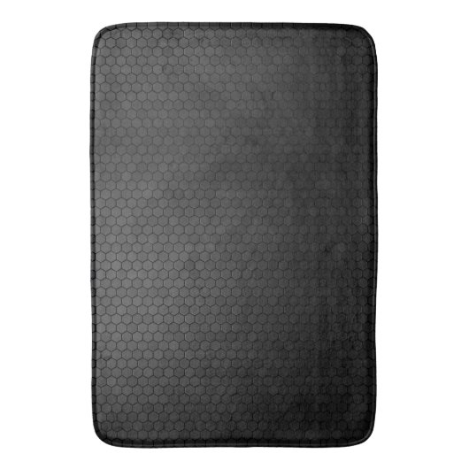 Tapis De Bain Forme d'hexagone noir (devant Vertical)