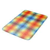 Tapis De Bain Forme géométrique arc-en-ciel moderne (Angle)