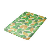 Tapis De Bain Formes abstraites vert orange milieu du siècle  (Angle)