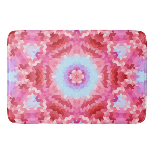 Tapis De Bain formes arrondies mandala kaléidoscope Abstraites (Devant)