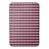 Tapis De Bain Formes de diamants Brown et roses (devant Vertical)