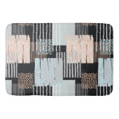 Tapis De Bain Formes et bandes géométriques (Devant)