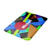 Tapis De Bain Formes géométriques colorées, nom (Angle)