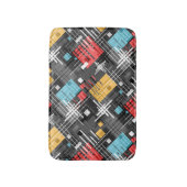 Tapis De Bain formes géométriques modernes Abstraites rayées (Devant (Vertical))