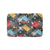 Tapis De Bain formes géométriques modernes Abstraites rayées (Devant)