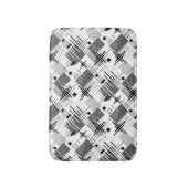 Tapis De Bain formes géométriques modernes Abstraites rayées (Devant (Vertical))