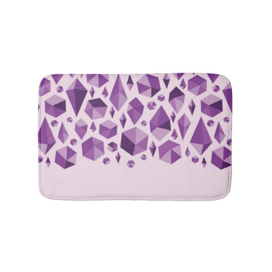 Tapis De Bain Formes géométriques pourpres de bijou (Devant)