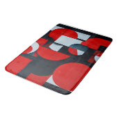 Tapis De Bain Formes géométriques rouges (Angle)
