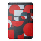 Tapis De Bain Formes géométriques rouges (devant Vertical)