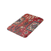 Tapis De Bain Formes géométriques rouges et perses vives  (Angle)