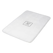Tapis De Bain Formes géométriques toniques et bleues | Monogramm (Angle)