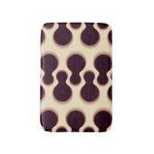 Tapis De Bain Formes globulaires épineuses, teintes marron motif (Devant (Vertical))