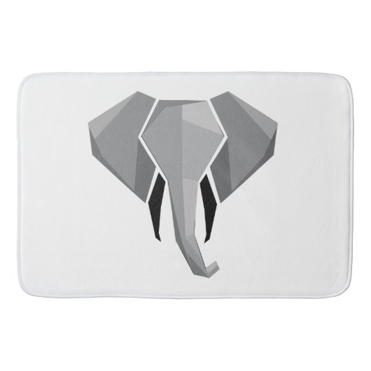 Tapis De Bain Formes simples Géométrie Tête d'éléphant (Devant)