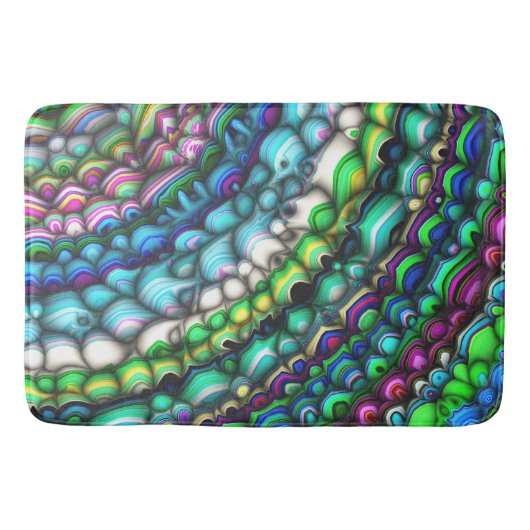 Tapis De Bain Formes spectrales courbes (Devant)