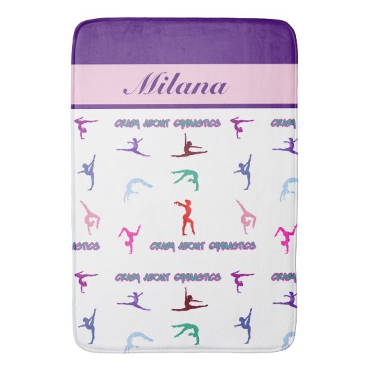 Tapis De Bain Fou de la gymnastique (devant Vertical)