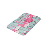 Tapis De Bain Foule rose et blanche des Flamants roses (Angle)