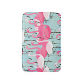 Tapis De Bain Foule rose et blanche des Flamants roses (Devant (Vertical))