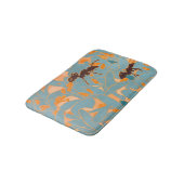 Tapis De Bain Fourmis avec fleurs bleues Flore australienne (Angle)