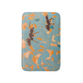 Tapis De Bain Fourmis avec fleurs bleues Flore australienne (Devant (Vertical))