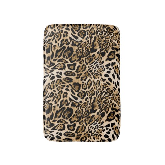 Tapis De Bain Fourrure de léopard d'Afrique : Texture d'animal s (Devant (Vertical))