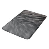 Tapis De Bain Fourrure Faux de luxe Imprimé noir Gris Mink Cheve (Angle)