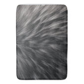 Tapis De Bain Fourrure Faux de luxe Imprimé noir Gris Mink Cheve (devant Vertical)