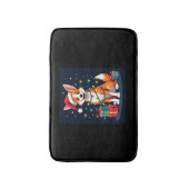 Tapis De Bain Fox Terrier Xmas Éclairage Père Noël Fox Terrier C (Devant (Vertical))