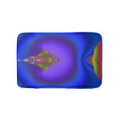 Tapis De Bain Fractage diamant en bleu néon (Devant)