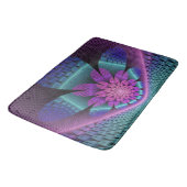 Tapis De Bain Fractal Imaginaire coloré à motif inhabituel (Angle)