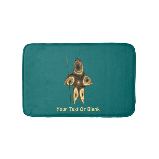 Tapis De Bain Fractal Inuit Hunter (Devant)